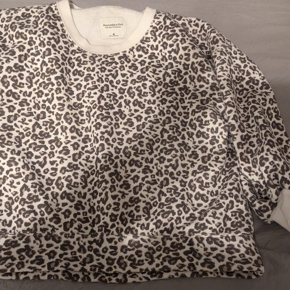 Abercrombie & Fitch Leopard Print Sweatshirt
